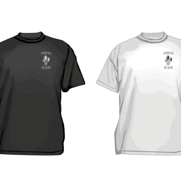 Amnesia House - Left Breast Logo - T-Shirt
