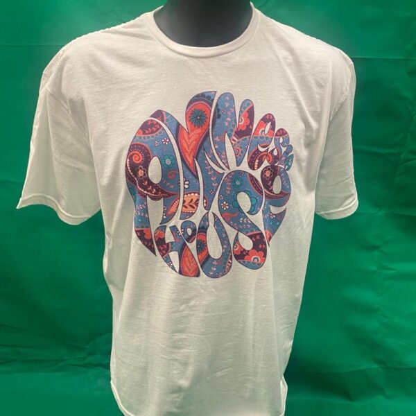 Amnesia House - White Retro T-Shirt - Mens