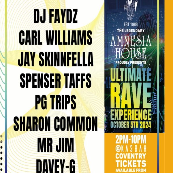Amnesia House - Ultimate Rave Experience - Oct 2024 - VIP - Acid House & House Arena - CD Pack