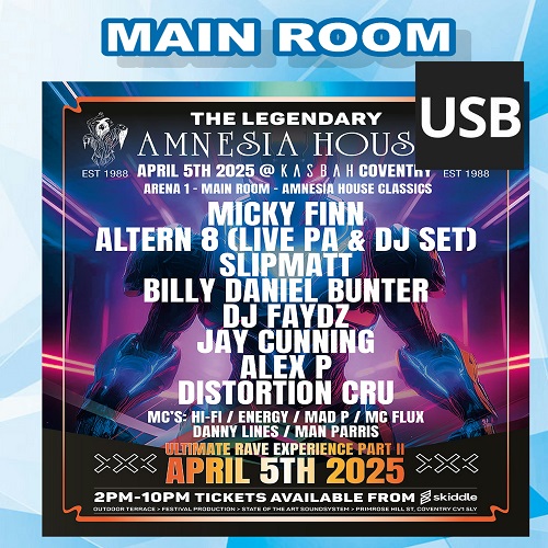 Amnesia House - Ultimate Rave Experience Part 2 - 2025 - Main Arena - USB