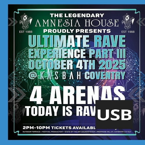 Amnesia House – Ultimate Rave Experience Part 3 – 2025 - USB Bundle Deal