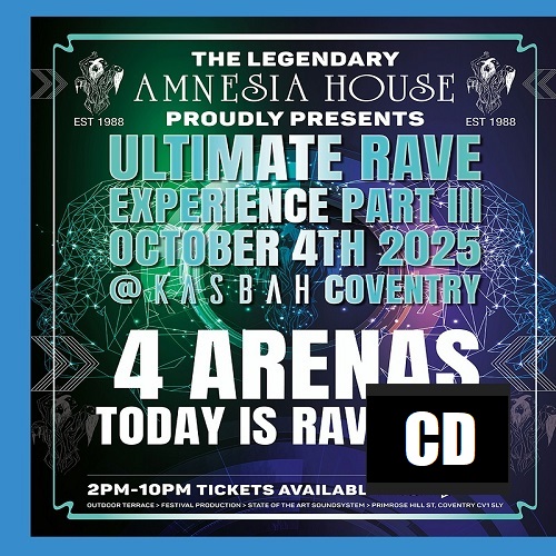 Amnesia House - Ultimate Rave Experience Part 3 - 2025 - CD Pack Bundle Deal