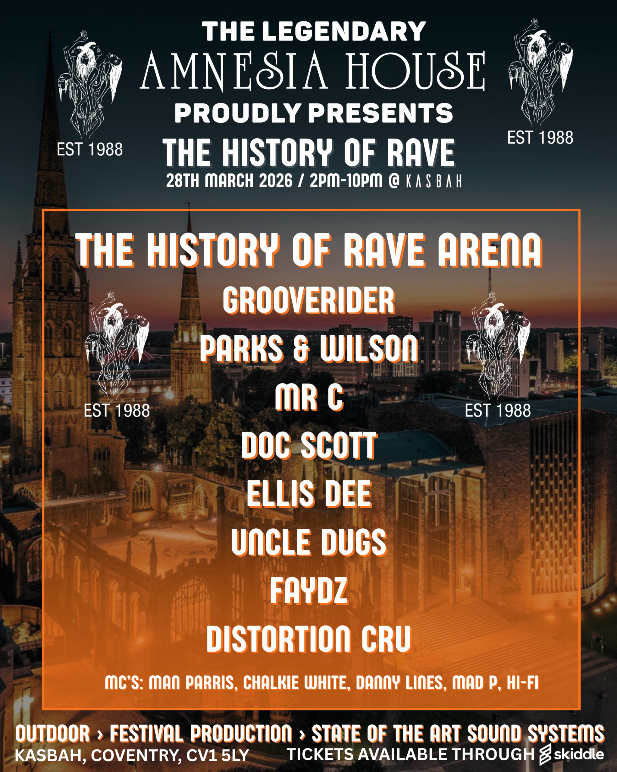 Amnesia House - The History Of Rave - 2026 - Main Arena - CD Pack