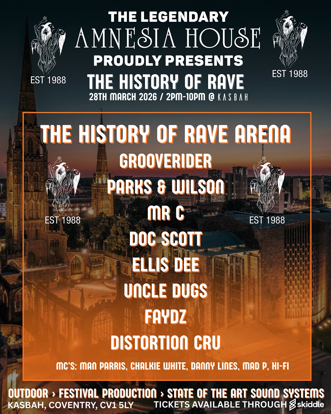 Amnesia House - The History Of Rave - 2026 - Main Arena - CD Pack